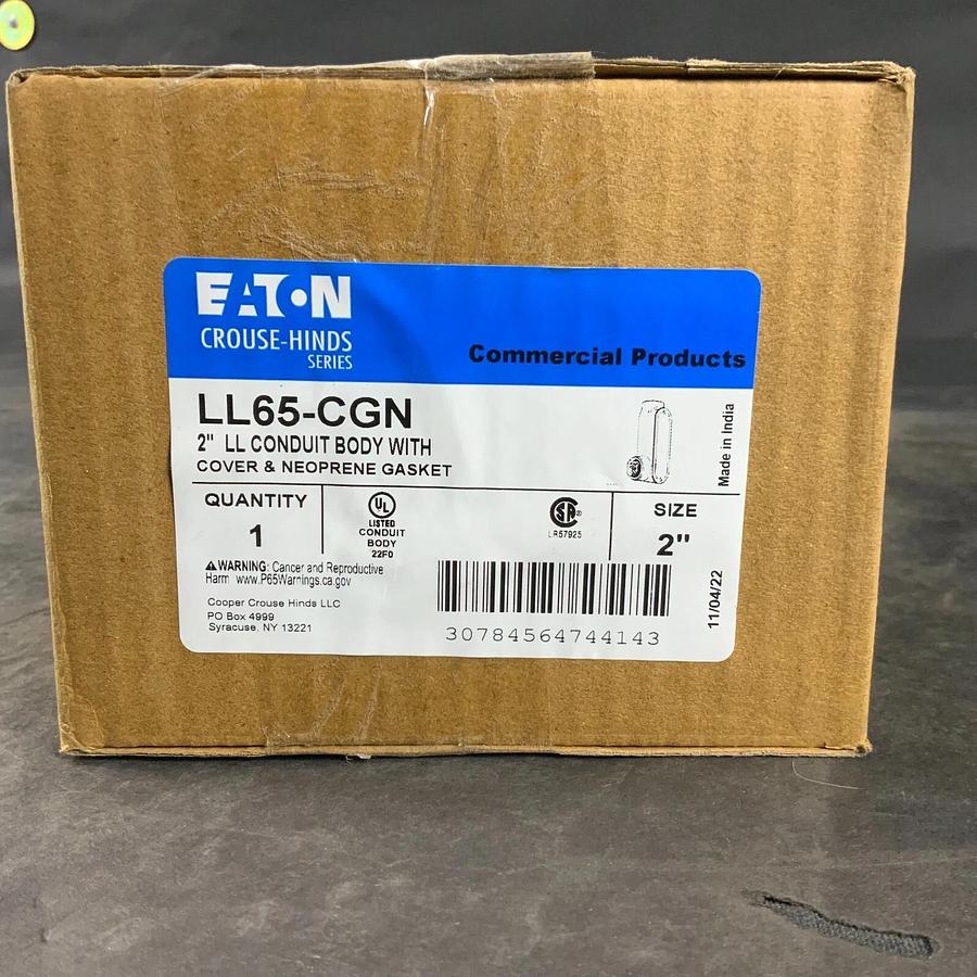EATON LL65-CGN - LL CONDUIT BODY - COVER AND GASKET ($50 OBO)