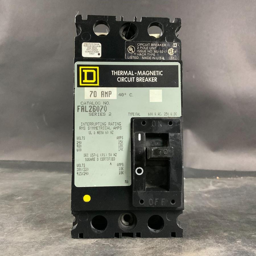 Used SQUARE D FAL26070 CIRCUIT BREAKER ($60 OBO)
