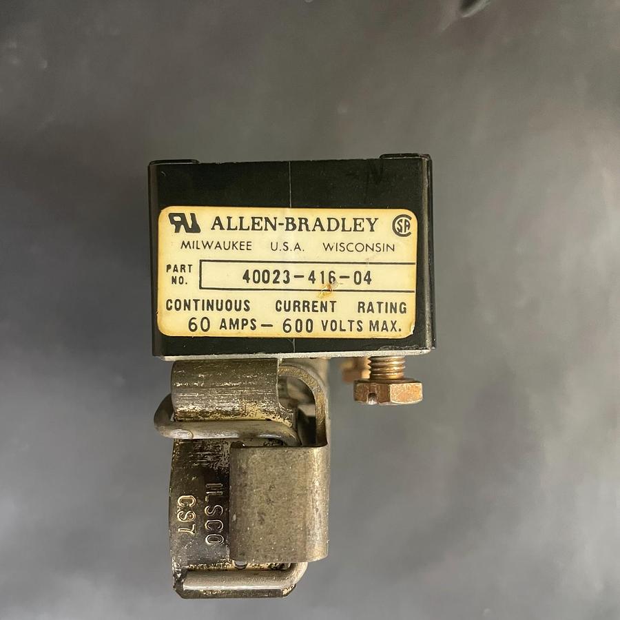 Used ALLEN BRADLEY 40023-416-04 60AMPS 600VOLTS FUSE BLOCK