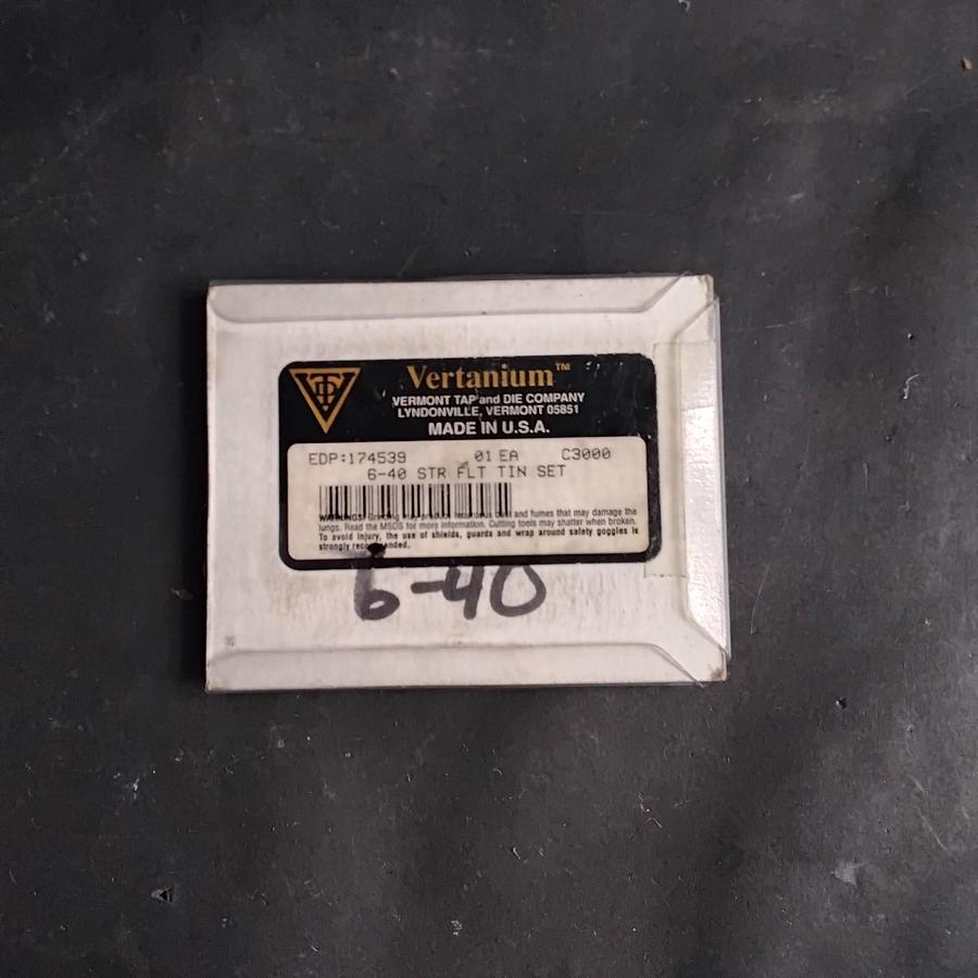 VERTANIUM 6-40 TIN COATED TAP - SET OF 3 ($25 OBO)