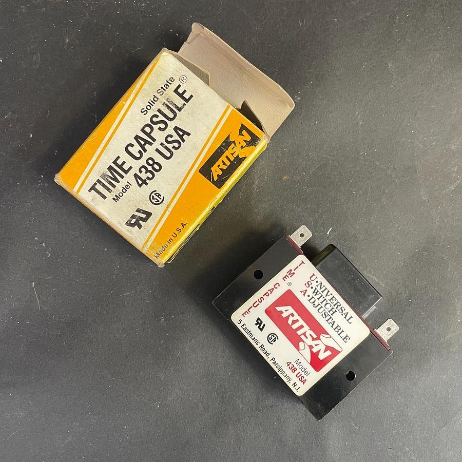 Used ARTISAN 438 USA SOLID STATE TIME CAPSULE UNIVERSAL DELAY TIMER CONTROL OEM USA