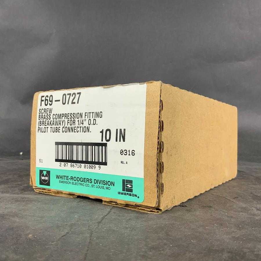 WHITE ROGERS F69-0727 1/4” BRASS COMPRESSION FITTING - SET OF 10 ($30 OBO)