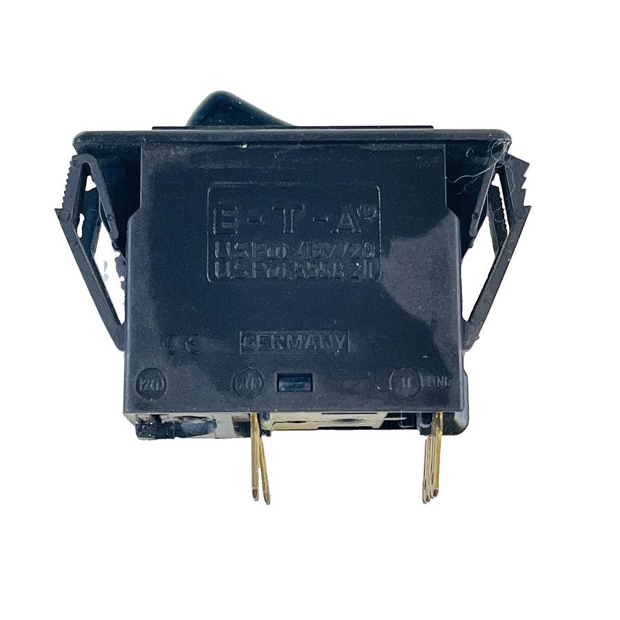 Used E-T-A 3120-F321-P7T1-W01D THERMAL CIRCUIT BREAKER 12A 250VAC 50VDC BLACK ROCKER