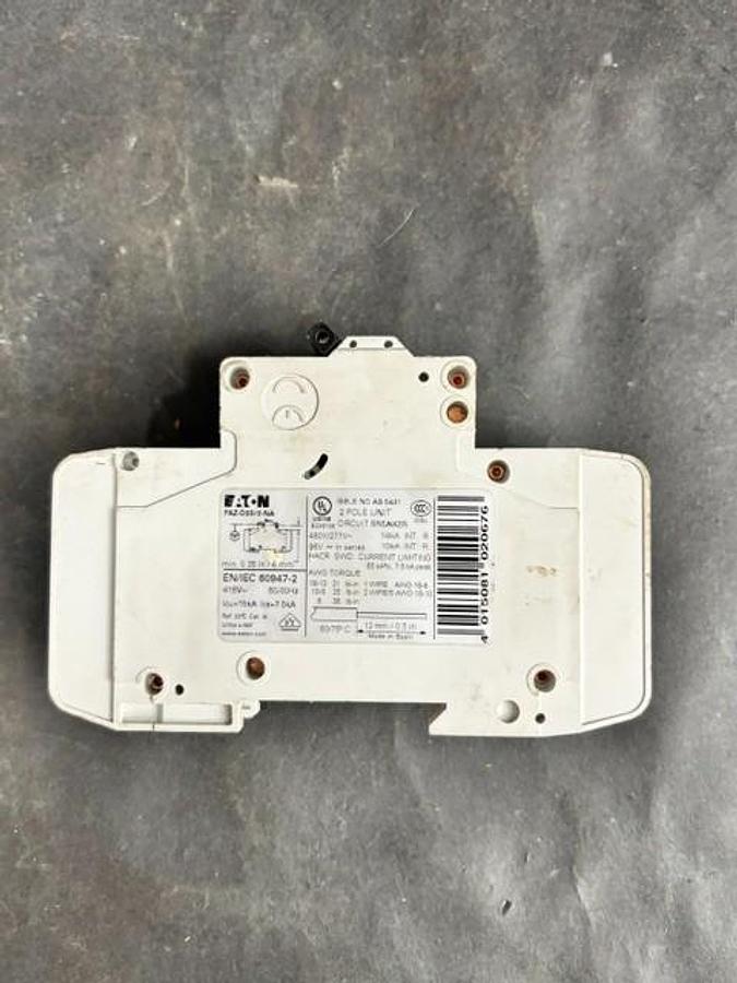 Used EATON FAZ-D20/2-NA CIRCUIT BREAKER