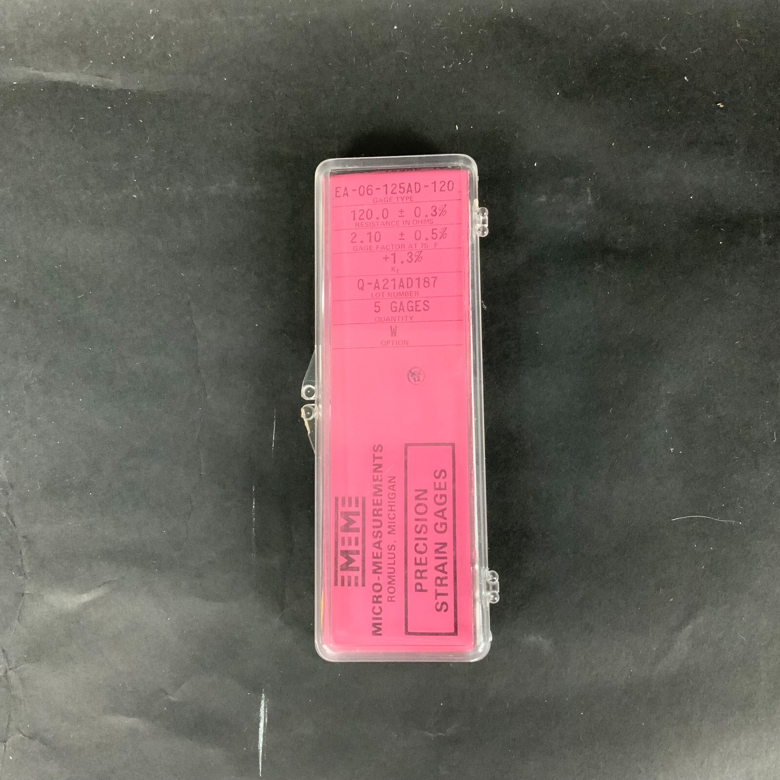 Used MICRO-MEASUREMENTS EA-06-125AD-120 PRECISE STRAIN GAUGE - BOX OF 5 ($25 OBO)