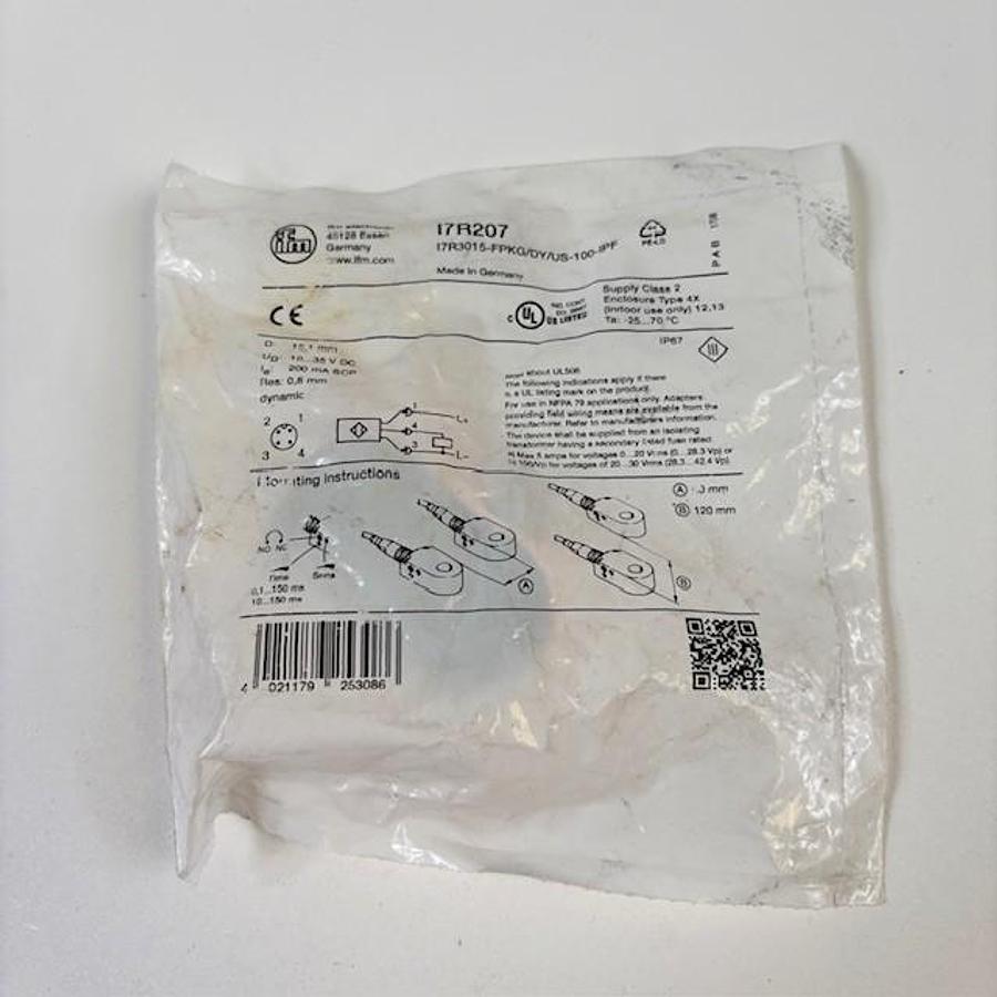 Used IFM 17R207 PROXIMITY SENSOR