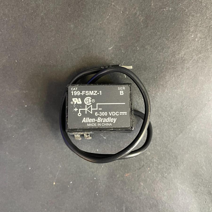 Used ALLEN BRADLEY 199-FSMZ-1 SERIES B SURGE SUPPRESSOR 6-300V DC DIODE INDUSTRIAL