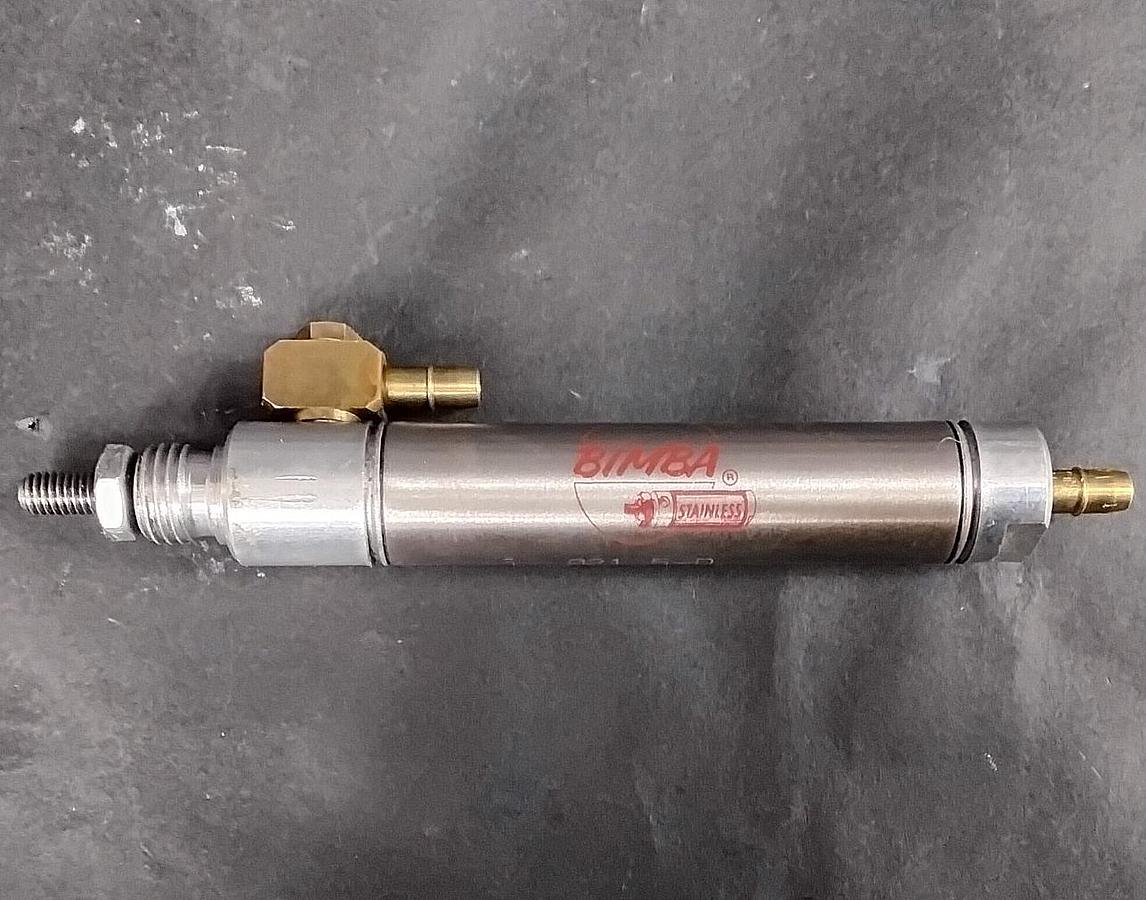 Used BIMBA STAINLESS PNEUMATIC CYLINDER 021 5-D ($ 20 OBO)