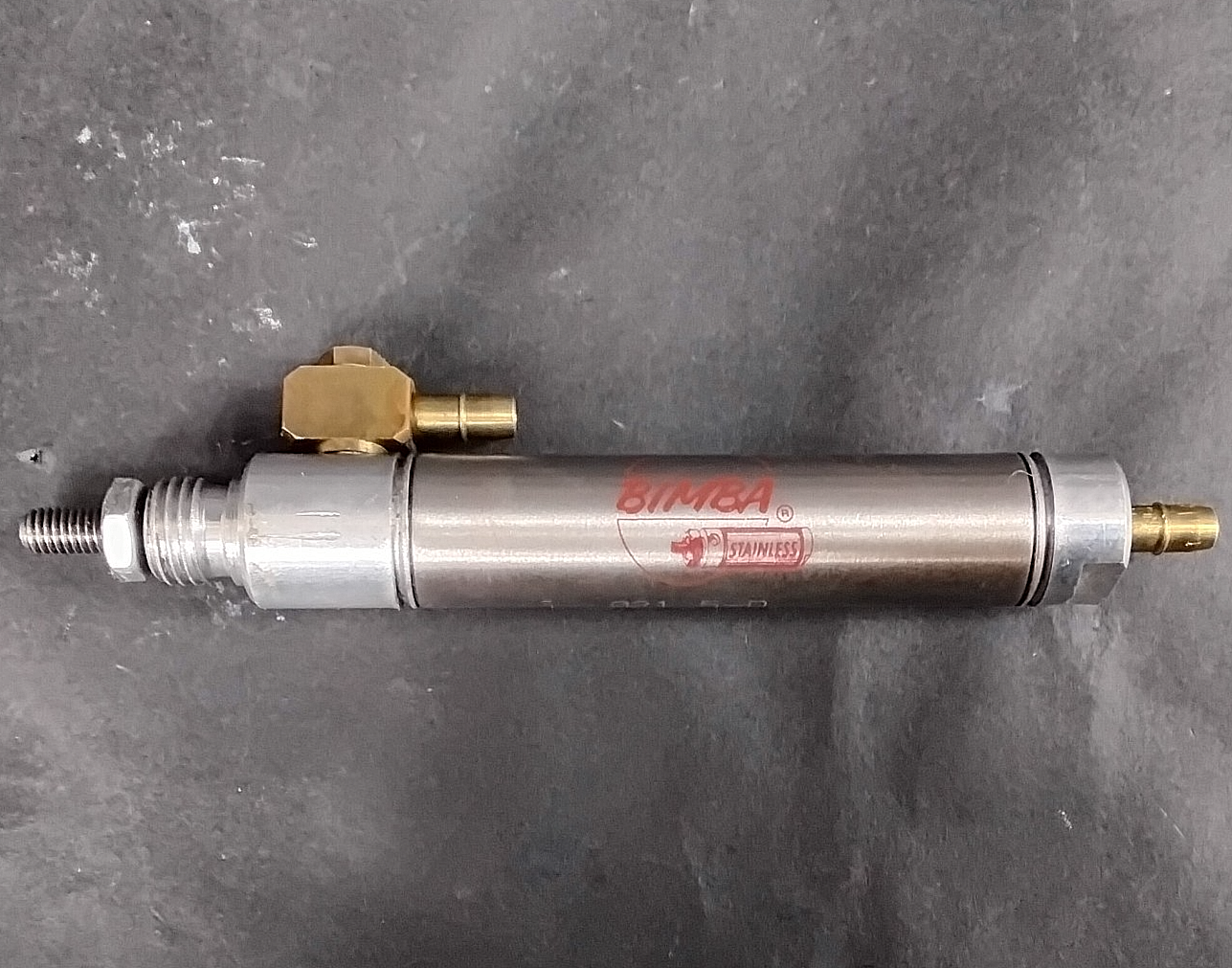 Used BIMBA STAINLESS PNEUMATIC CYLINDER 021 5-D ($ 20 OBO)