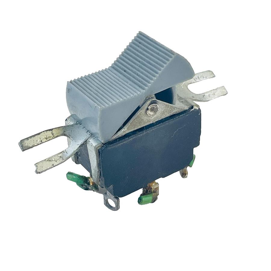 Used CUTLER HAMMER ROCKETTE 8050/8055 GRAY PADDLE SWITCH DPDT 6A 125VAC 3A 250VAC