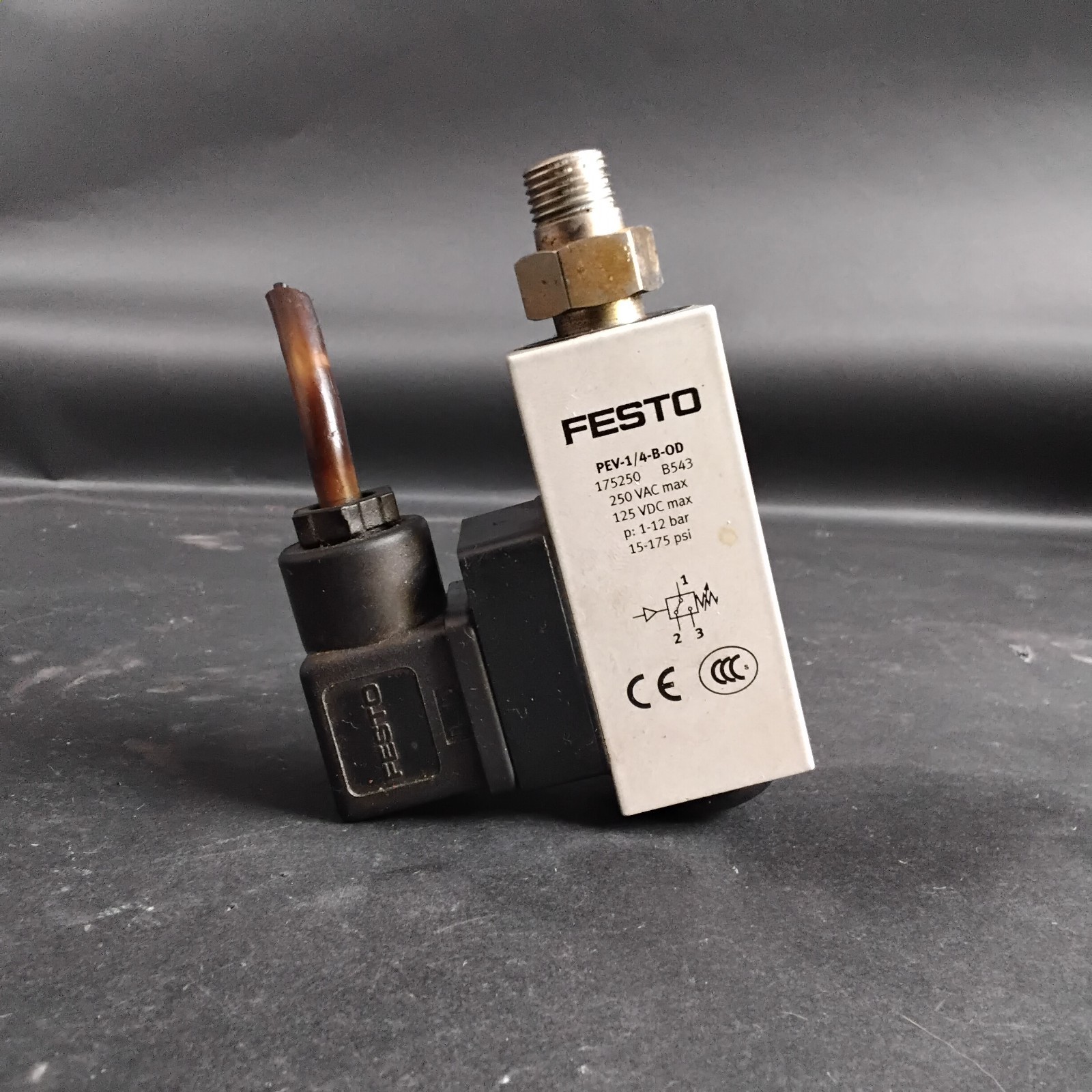 Used FESTO PEV-1/4-B-OD PRESSURE SWITCH ($60 OBO)