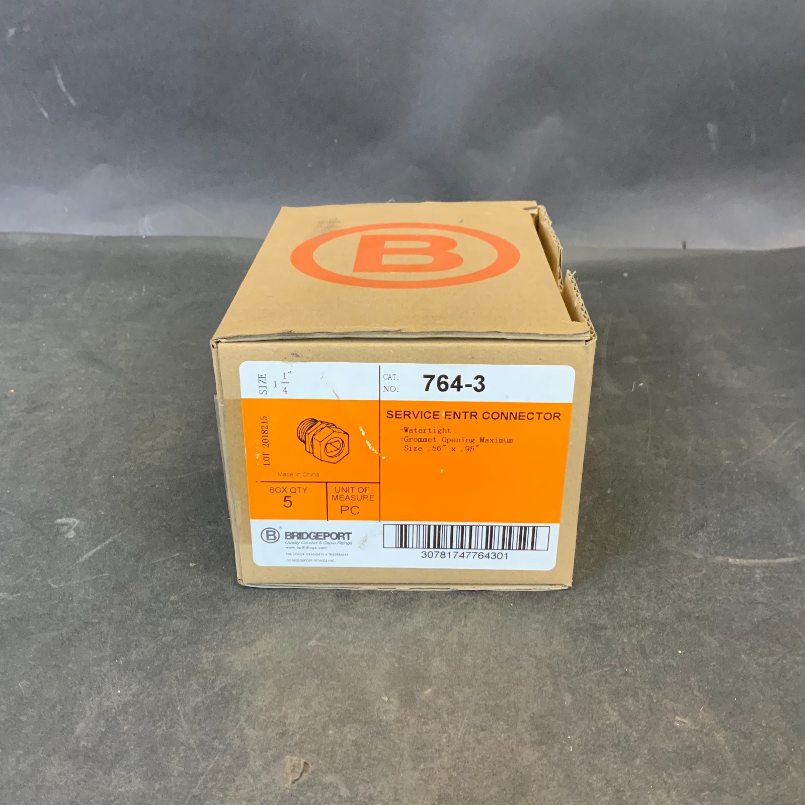 Used BRIDGEPORT 764-3 1-1/4” SERVICE ENTRANCE CONNECTOR - BOX OF 5 ($75 OBO)