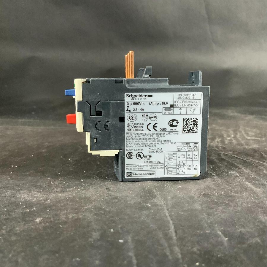 Used SCHNEIDER ELECTRIC LRD08 OVERLOAD RELAY ($15 OBO)