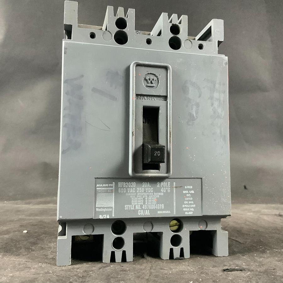 Used WESTINGHOUSE HFB2020 CIRCUIT BREAKER ($30 OBO)