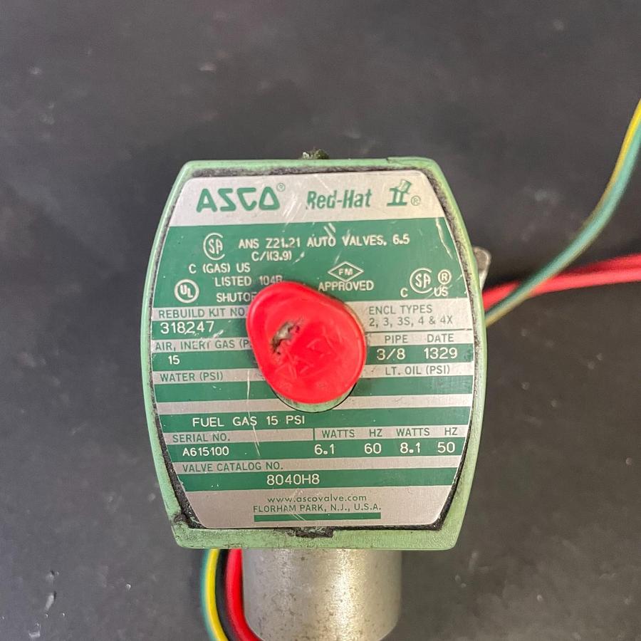 Used ASCO RED HAT II 8040H8 SOLENOID VALVE