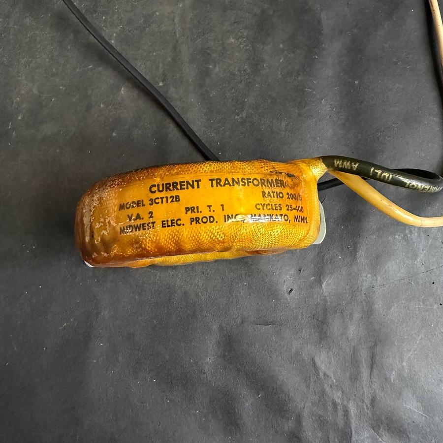 Used MIDWEST ELEC. MODEL 3CT12B CURRENT TRANSFORMER
