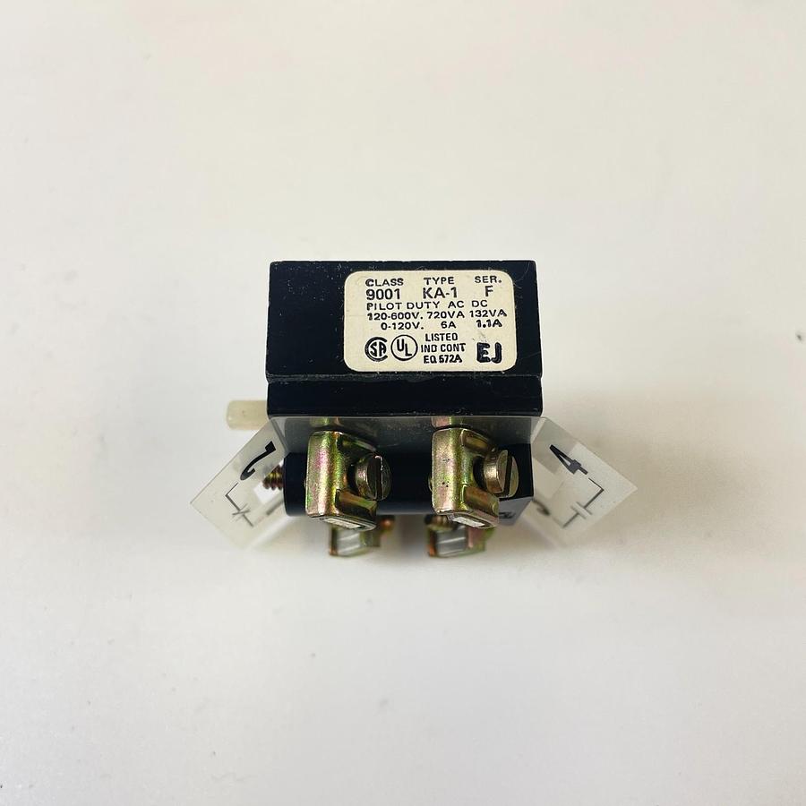 Used SQUARE D 9001KA1 SERIES F CONTACT BLOCK 1NO 1NC 30MM 600VAC 10A OEM