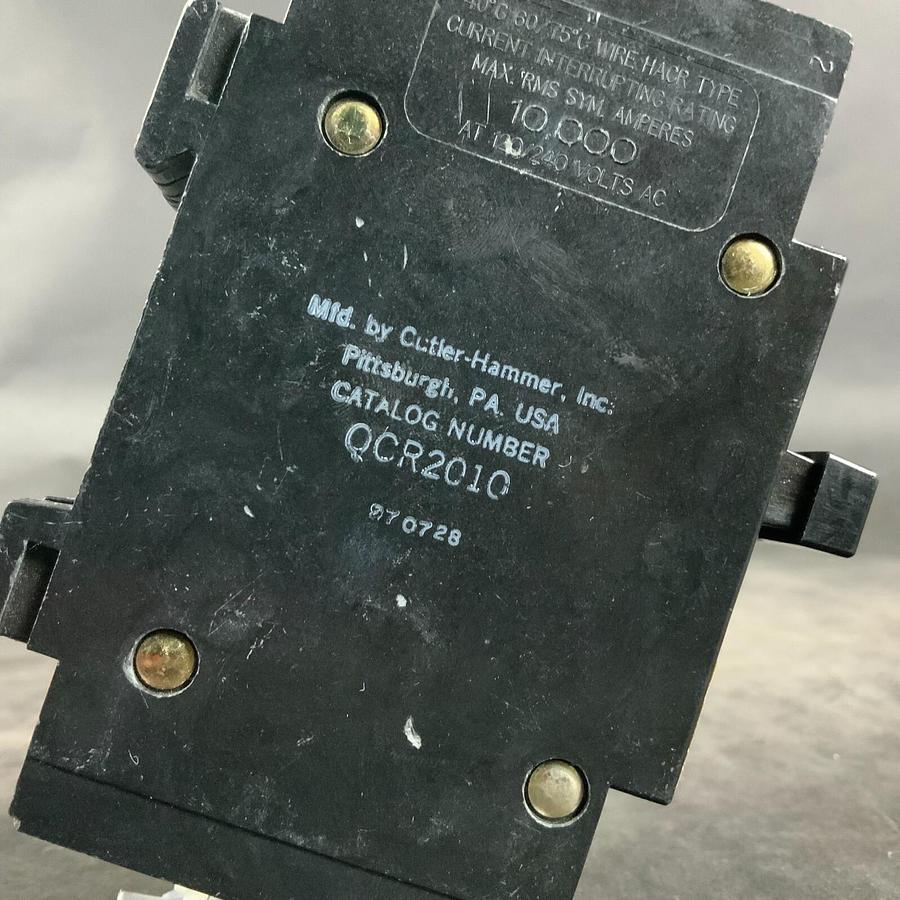 Used CUTLER HAMMER QCR2010 CIRCUIT BREAKER ($45 OBO)