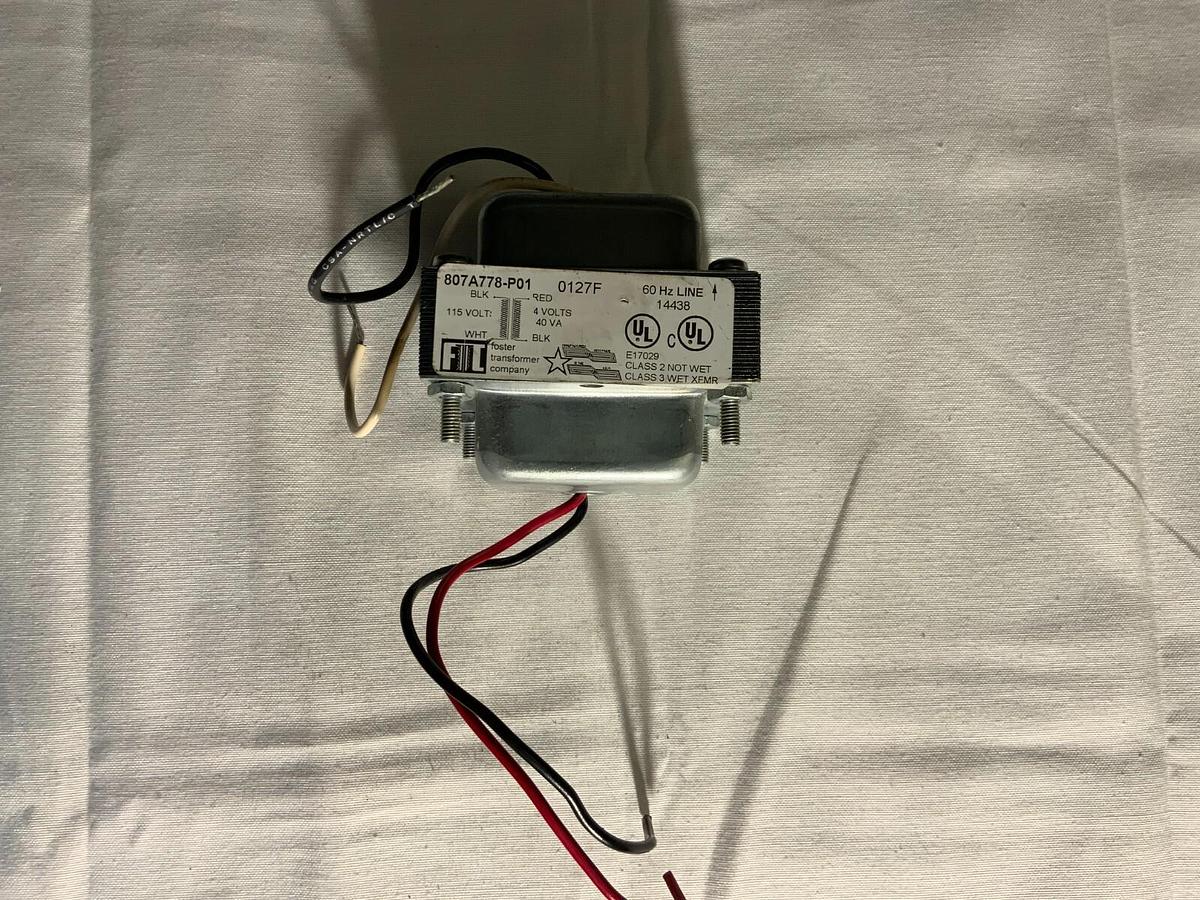 FOSTER TRANSFORMER CLASS 2: 40VA, 200/230V - 24V ($29.99 OBO)