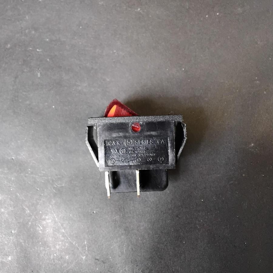 Used NIBYQ KCD2-201N ILLUMINATED ROCKER SWITCH ($7 OBO)