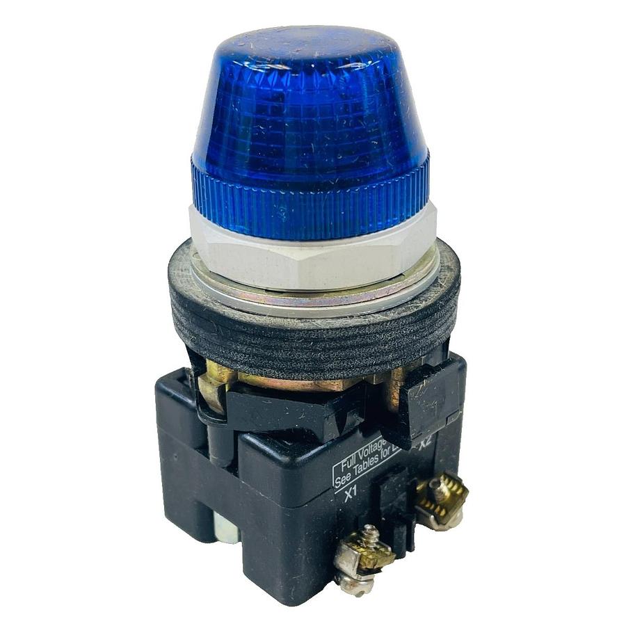 Used EATON HT8HFBV3 SERIES A1 PILOT LIGHT 24V FV BLUE T4213 INDUSTRIAL ELECTRICAL