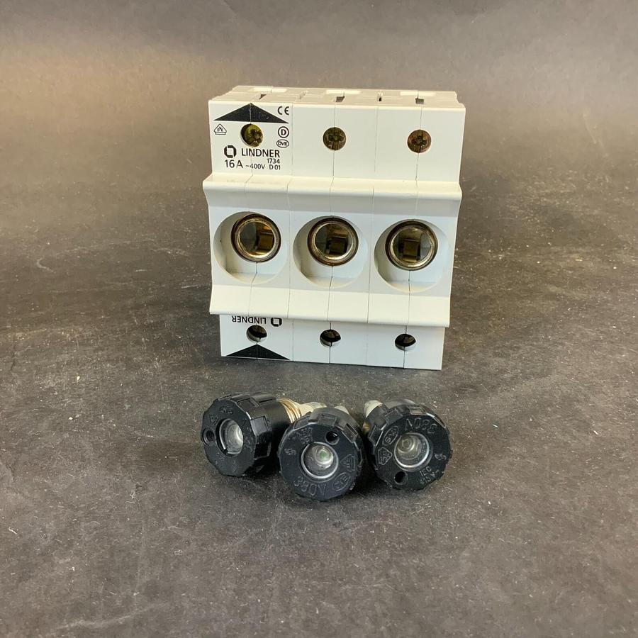 Used FERRAZ SHAWMUT LINDNER 1734 D01 NEOZED FUSE BASE ($25 OBO)