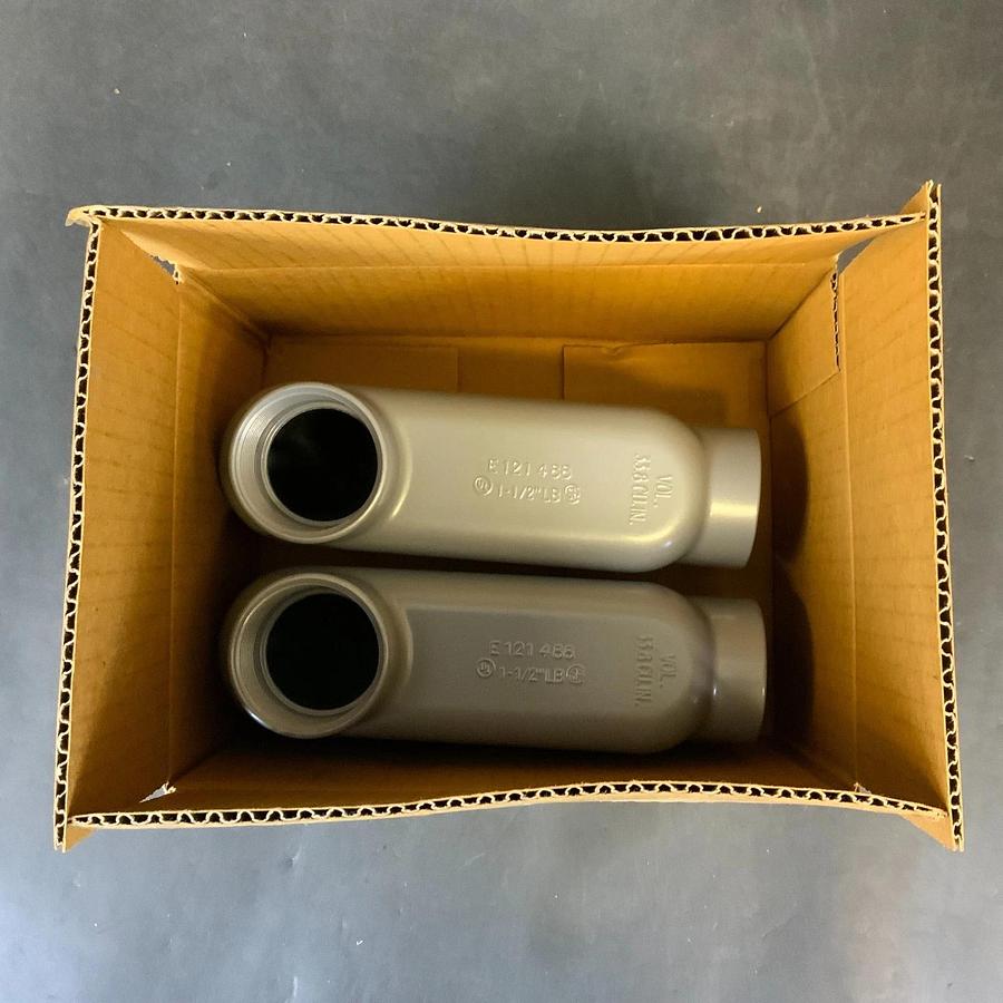 BRIDGEPORT LB-45CG 1-1/2” CONDUIT BODY ASSEMBLY - BOX OF 2 ($30 OBO)