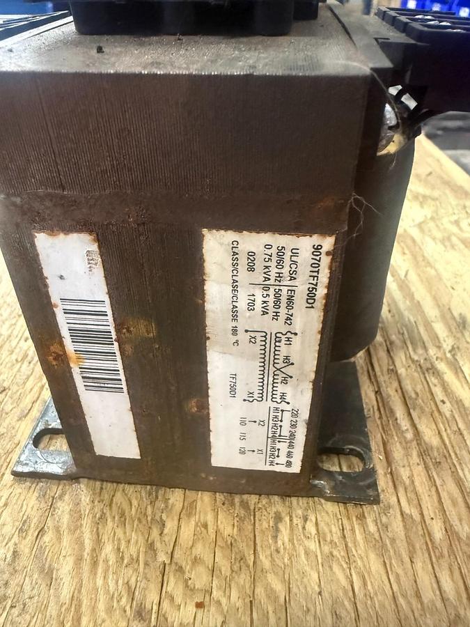 Used SQUARE D 9070TF750D1 TRANSFORMER