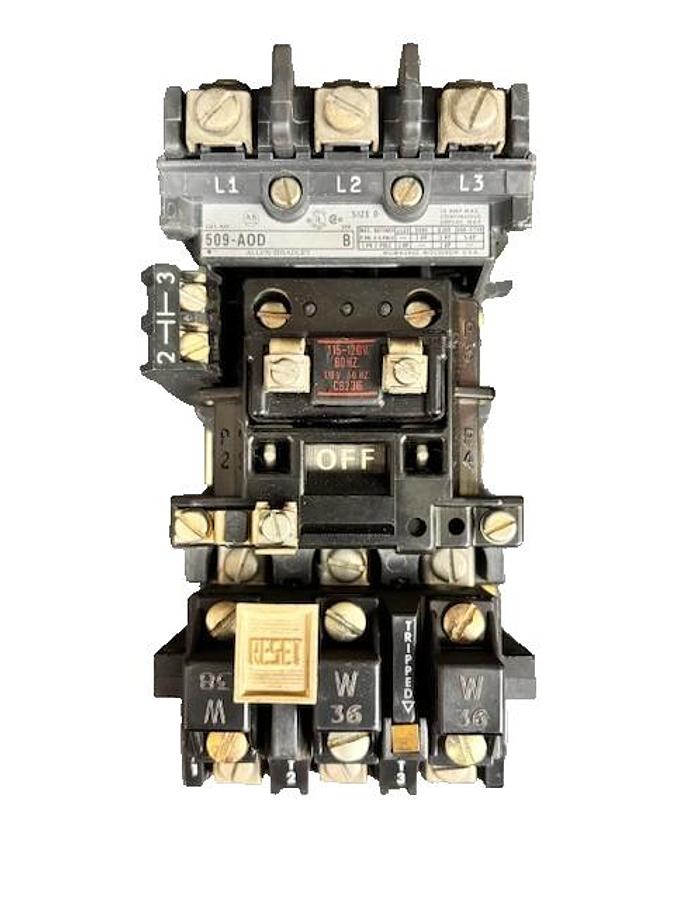 Used ALLEN BRADLEY 509-A0D SERIES B STARTER