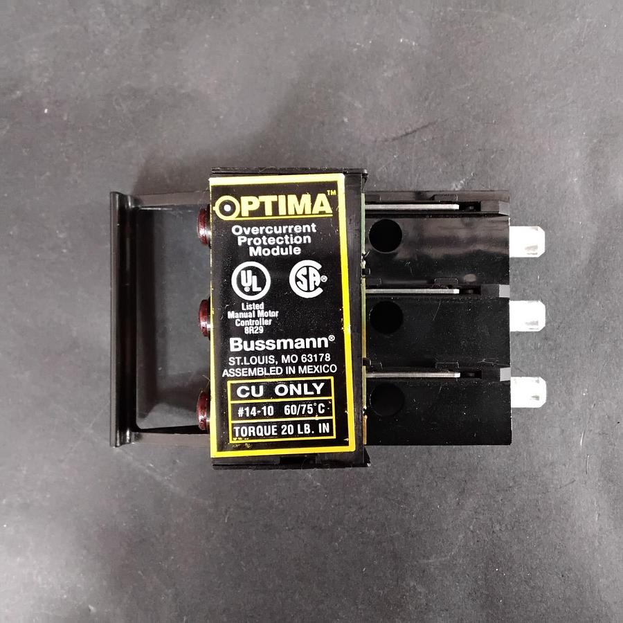 Used BUSSMANN OPTIMA OPM-SW OVERCURRENT PROTECTION MODULE ($12)