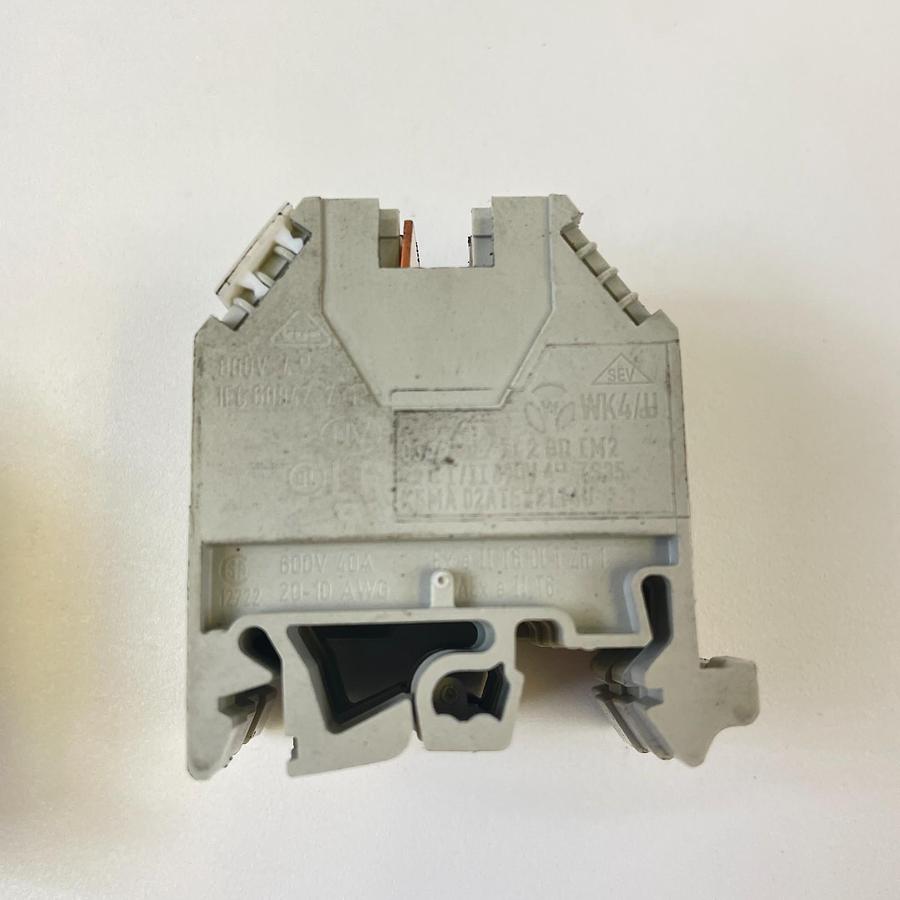 Used IEC 60947-7-1 TERMINAL BLOCK (2) 800V INDUSTRIAL DIN RAIL ELECTRICAL CONNECTOR