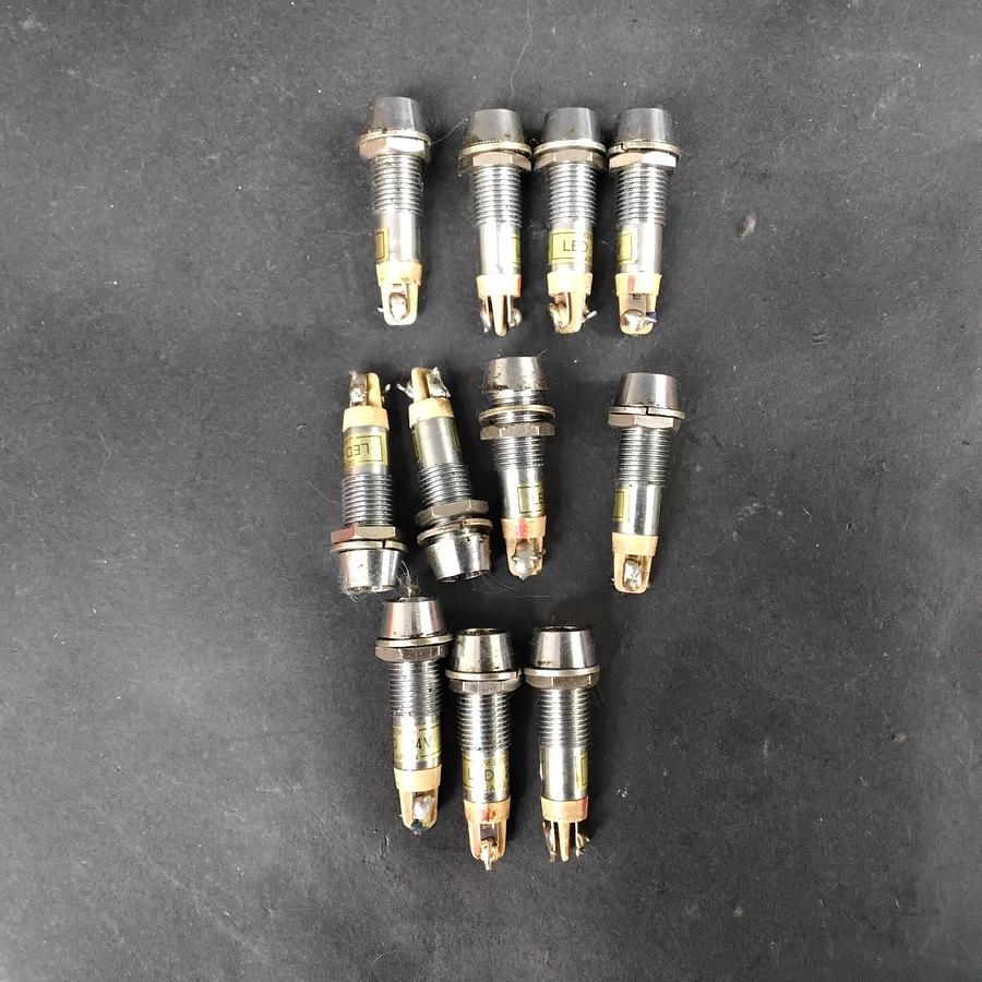 Used SEDECO 24V LED PANEL MOUNT INDICATOR LIGHTS - GROUP OF 11 ($24 OBO)