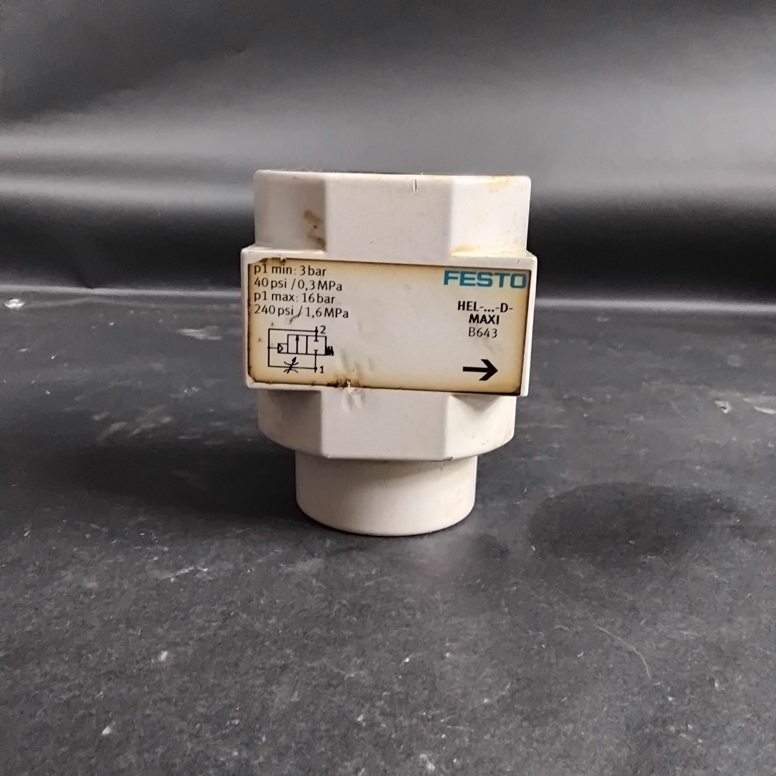 Used FESTO HEL-D-MAXI ON/OFF VALVE ($40 OBO)