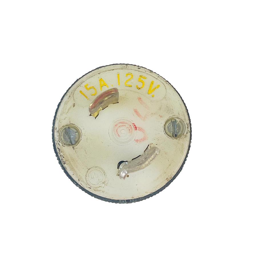 Used HUBBELL HBL7545C TWIST LOCK MALE PLUG 15A 125V INDUSTRIAL ELECTRICAL