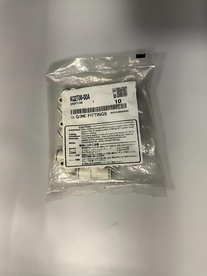Used SMC FITTINGS KQ2T08-00A ($1.99/ea fitting OBO!!!) (LOT OF 35!!!)