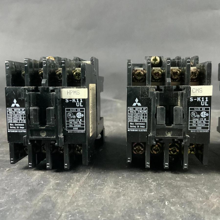 Used MITSUBISHI MSO-K11 UL CONTACTOR - SET OF 3 ($60 OBO)