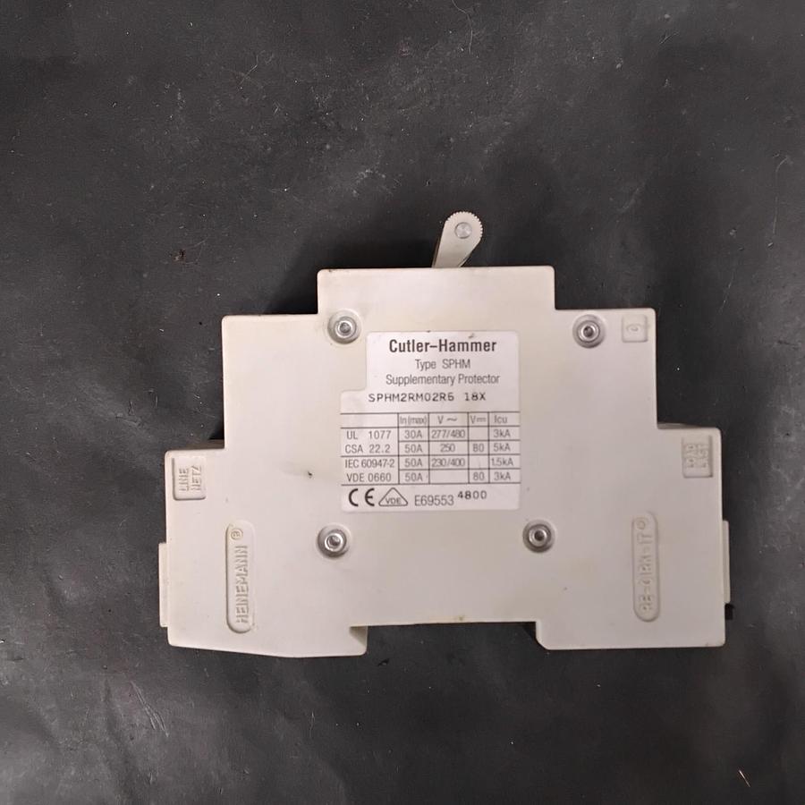 Used CUTLER-HAMMER SPHM2RM02R6 SUPPLEMENTARY PROTECTOR ($16 OBO)