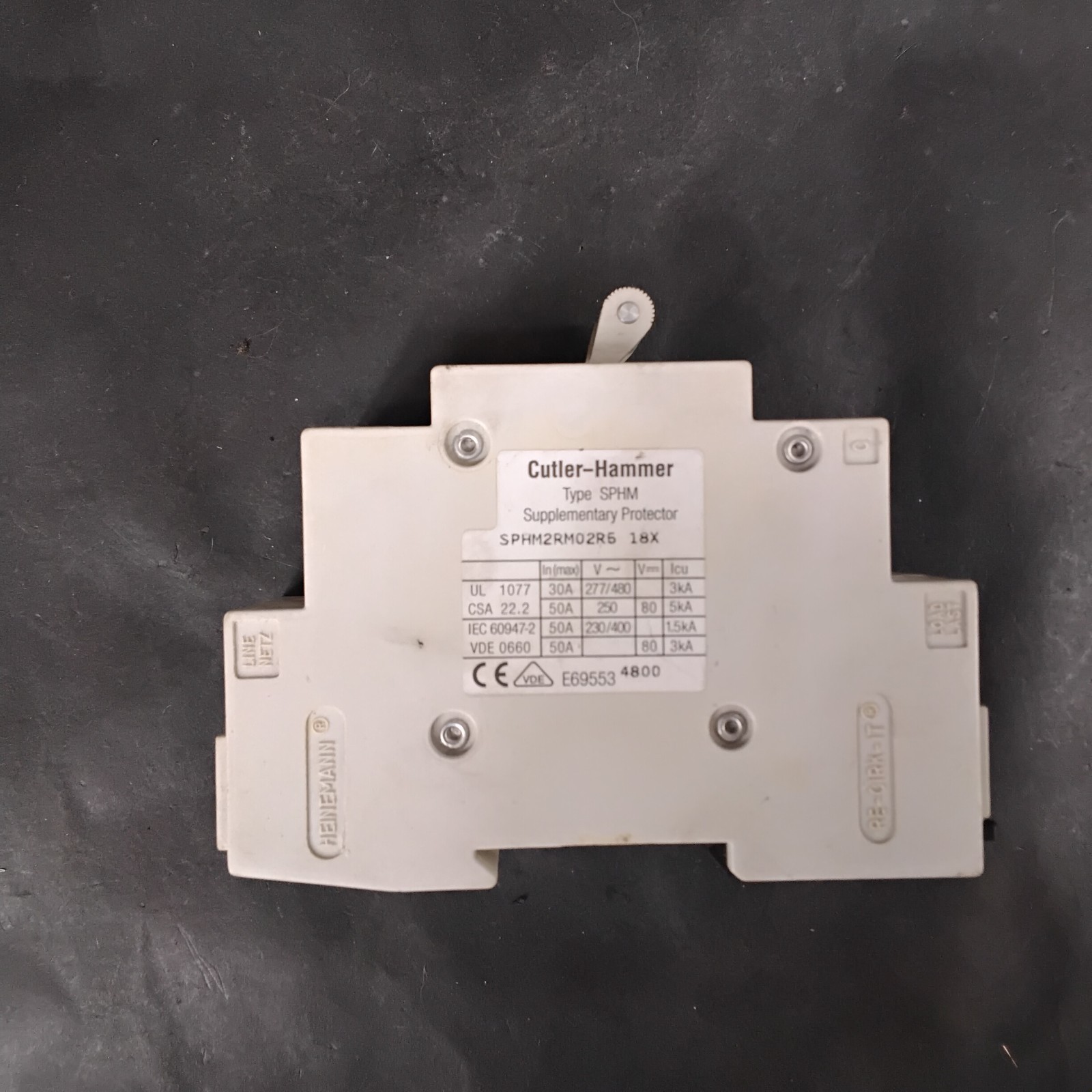 Used CUTLER-HAMMER SPHM2RM02R6 SUPPLEMENTARY PROTECTOR ($16 OBO)