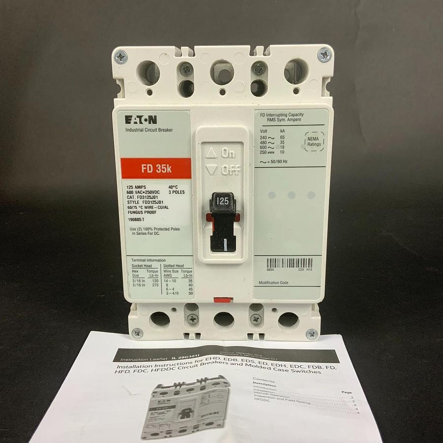Used EATON FD3125J01 CIRCUIT BREAKER - BRAND NEW IN BOX ($950 OBO)