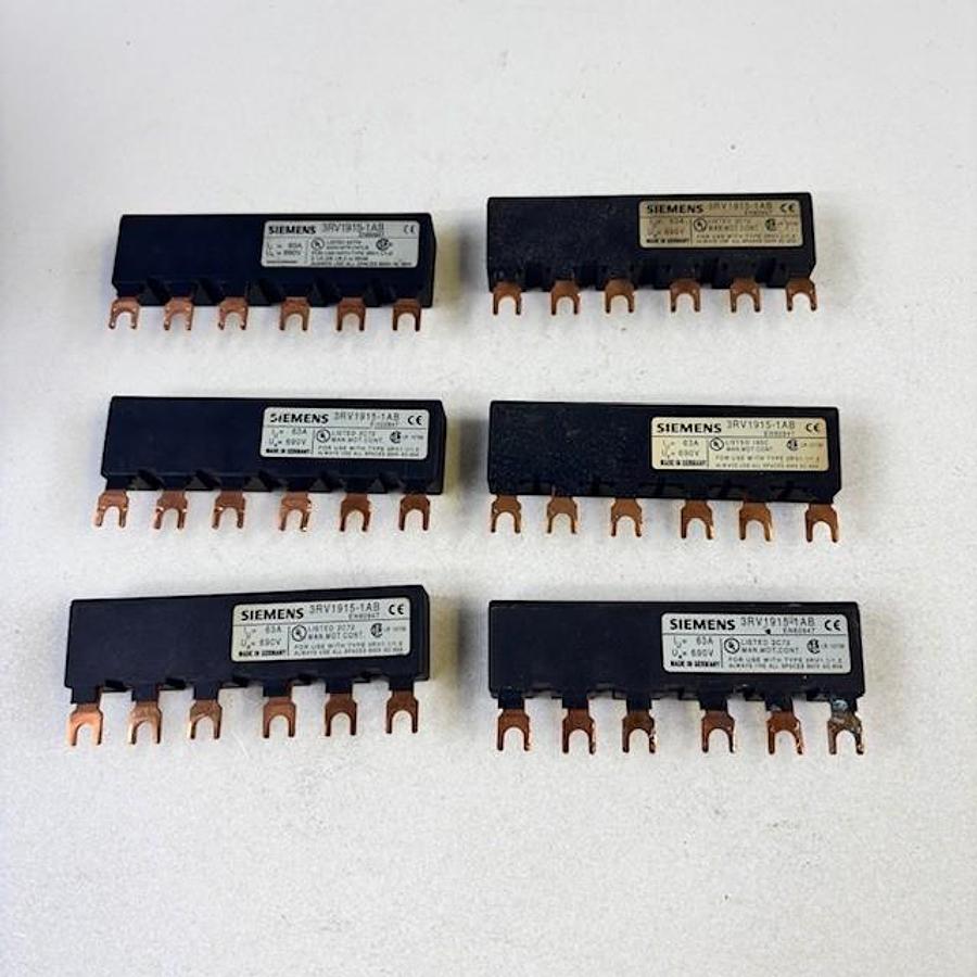 Used SIEMENS 3RV1915-1AB BUSBAR 6PCS