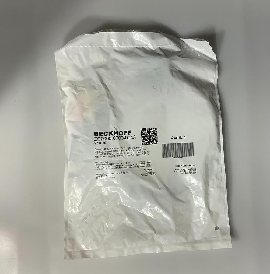 BECKHOFF ZC2000-0000-0043 ($69.99/EACH OBO)