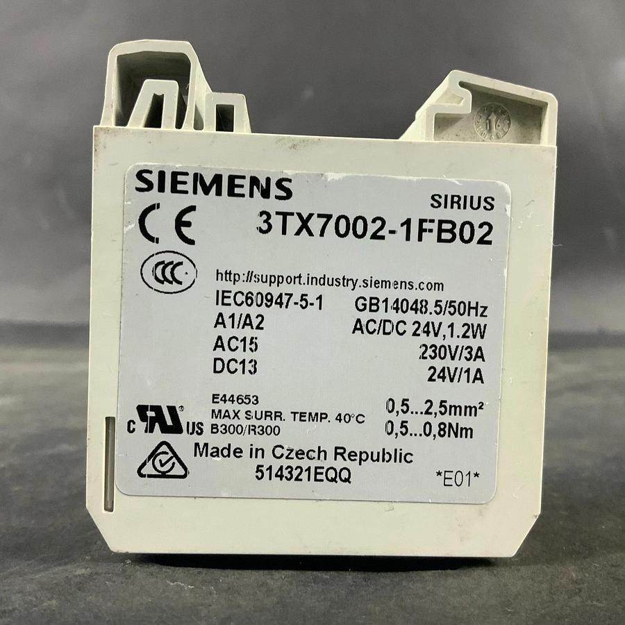 Used SIEMENS 3TX7002-1FB02 COUPLING RELAY ($15 OBO)