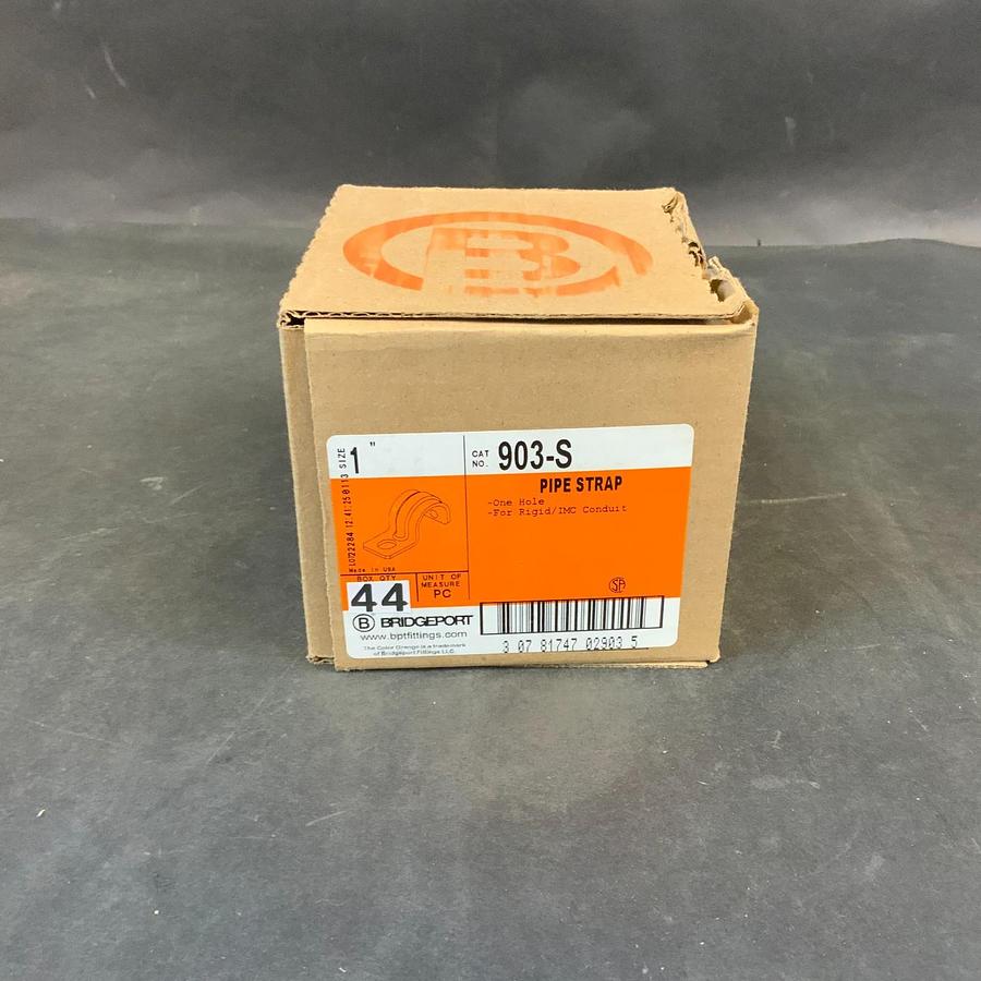 Used BRIDGEPORT 903-S 1” PIPE STRAP - BOX OF 44 ($15 OBO)