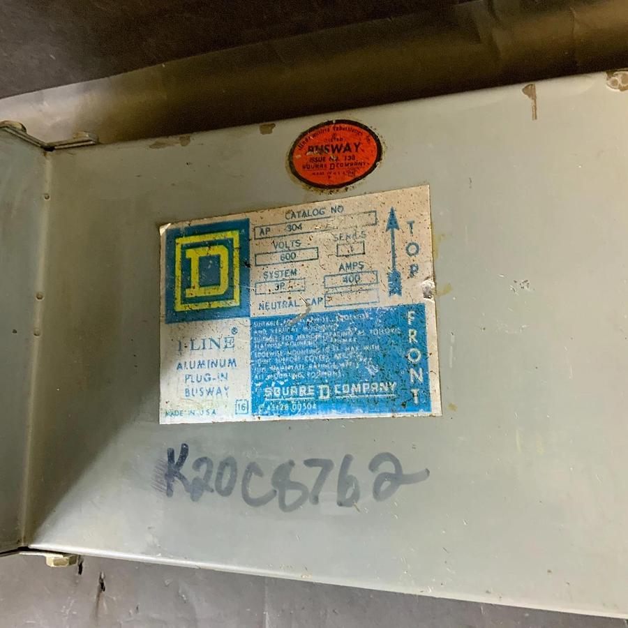 Used SQUARE D I-LINE AP304 90° ALUMINUM PLUG-IN BUSWAY ($500 OBO)