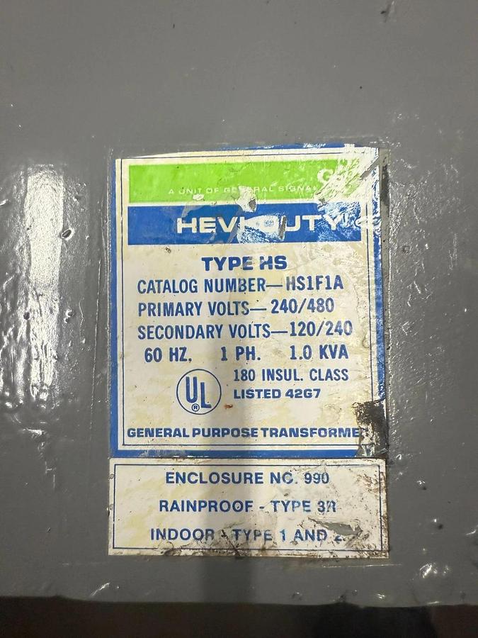 Used HEVI DUTY CAT NO. HS1F1A - 1.0kVA - ($80 OBO)