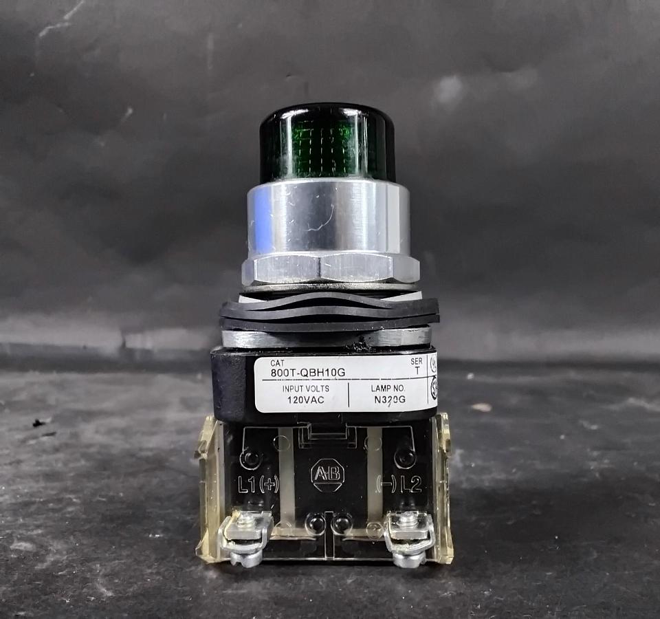 Used ALLEN BRADLEY 800T-QBH10G SER T GREEN PUSHBUTTON ($40 OBO)