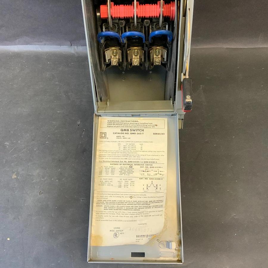 Used SQUARE D QMB-362-T BUSWAY SWITCH ($75 OBO)