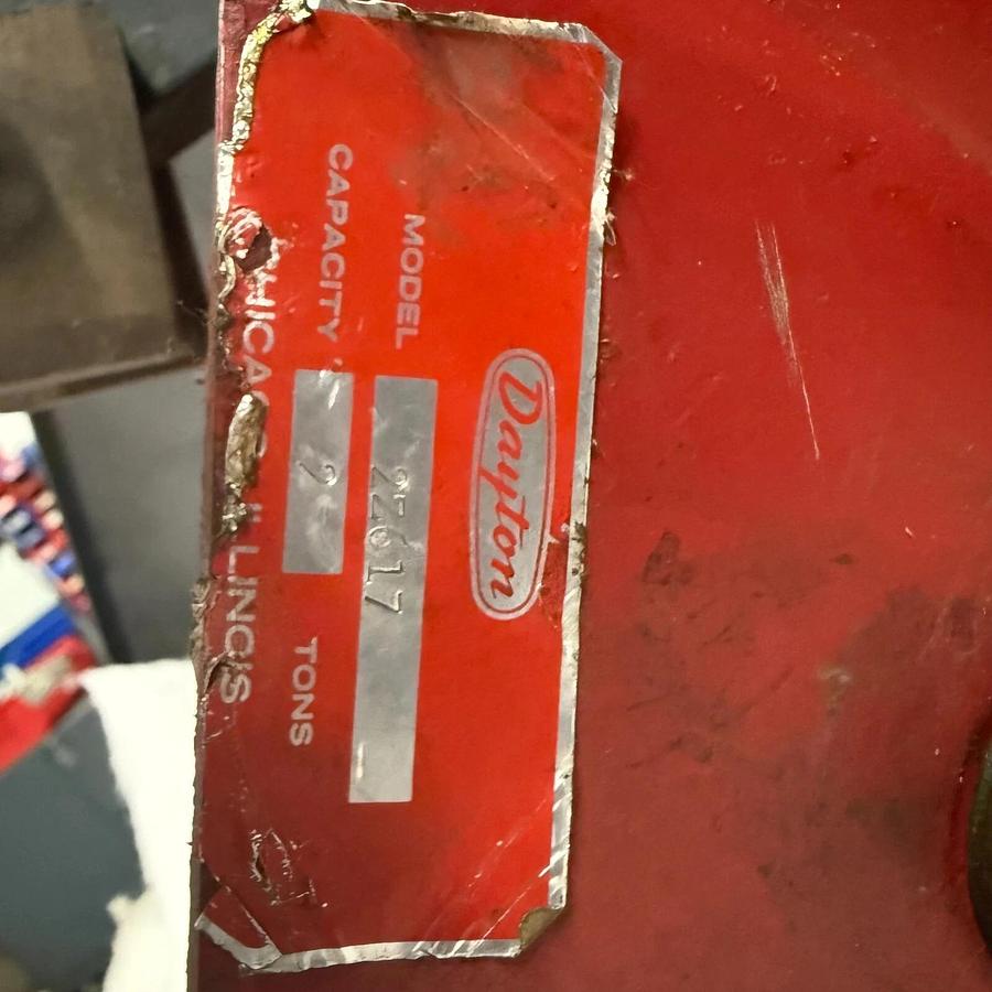 Used DAYTON 2Z617 2-TON CRANE TROLLEY SUSPENSION ($135 OBO)