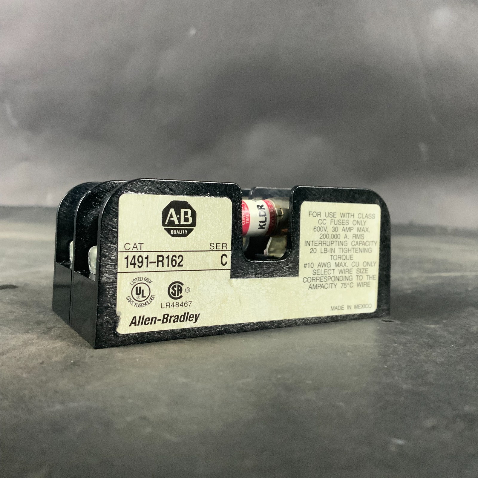 Used ALLEN BRADLEY 1491-R162 SER C FUSE HOLDER ($12 OBO)