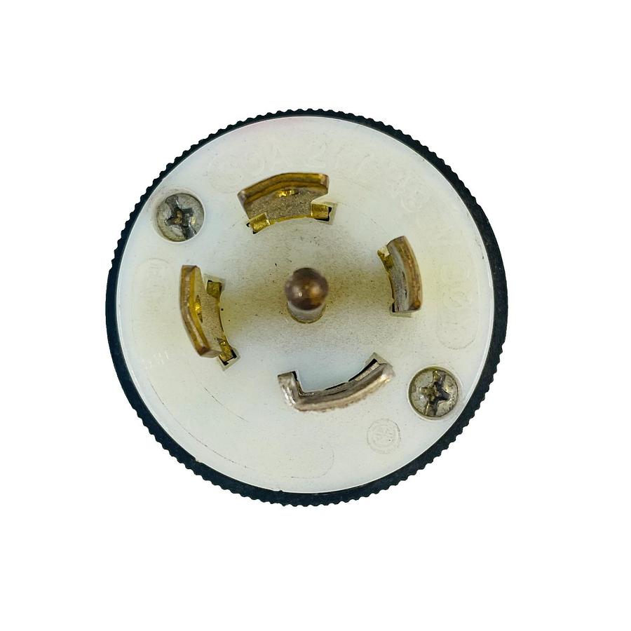 Used HUBBELL HBL2821 TWIST LOCK MALE PLUG 30A 277/480VAC REFURBISHED EXCELLENT